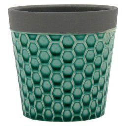 Cachepot em Cerâmica Verde - 1