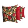 Capa para Almofada Decorativas Vermelha 6 Unidades 39x39 - 3