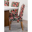 Ver imagem 2 de Kit Capa de Cadeira 6 Peças Sala de Jantar Protege o Estofado Renova o Visual Malha Gel Estampa 21 F