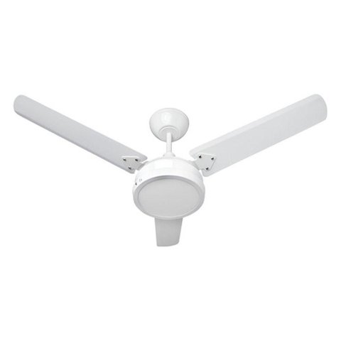 Ventilador de Teto Tron 130W 3 Pás 3 Velocidades LED Ametista Branco 110V