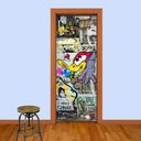 Ver imagem 1 de Adesivo de Porta Grafite 1 Arte Destaque G - 0,93 X 2,13 Metros