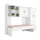 Ver imagem 4 de Conjunto Modulado Completo Chiara Quarto Infantil 4 Portas 2 Gavetas Branco Phoenix Baby