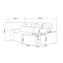 Ver imagem 4 de Estofado 4 Lugares Ravenna Retrátil e Reclinável Veludo Rosa - Casa Giulia