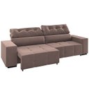 Ver imagem 2 de Estofado 4 Lugares Ravenna Retrátil e Reclinável Veludo Rosa - Casa Giulia