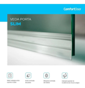 Ver mais imagens de Veda Porta Slim Protetor De Frestas Comfort Door 80cm Transparente