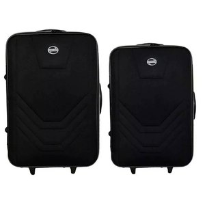 KIT CONJUNTO 2 MALAS VIAGEM VILLAGE ANAC- GRANDE E PEQUENA Swiss Preto