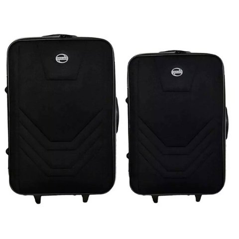 KIT CONJUNTO 2 MALAS VIAGEM VILLAGE ANAC- GRANDE E PEQUENA Swiss Preto