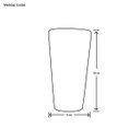 Ver imagem 2 de Vaso Decorativo de Cerâmica Firenze Grande Branco Clássico Joelma Decorações