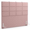 Ver mais imagens de Kit Cabeceira Cama Box Casal 140cm com Calçadeira Roma W01 Linho Rosa - Lyam Decor