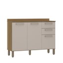 Ver imagem 3 de Balcão 120 Cm 3 Portas 2 Gavetas Luciane Helô