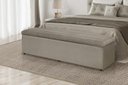 Ver imagem 2 de Calçadeira Baú 120 cm Suede Bege
