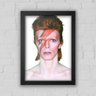 Quadro Decorativo David Bowie Com Moldura e Vidro Antirreflexo - 1