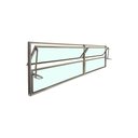 Ver imagem 3 de Vitro Basculante 2 Seções 40x150 Alumínio Brilhante Vidro Liso