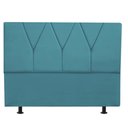 Ver imagem 1 de Cabeceira Estofada Queen 160CM Jade Suede Azul Turquesa - D A DECOR D&A Decor