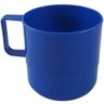 Caneca Copo Plástico Escolar Para Refeitório Lanche Merenda Azul Marinho - 1