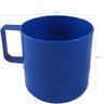 Caneca Copo Plástico Escolar Para Refeitório Lanche Merenda Azul Marinho - 3