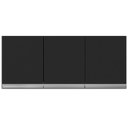 Ver imagem 5 de Armario Aereo 120 cm 3 Portas Andreia Preto REAJL Moveis