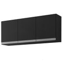 Ver imagem 1 de Armario Aereo 120 cm 3 Portas Andreia Preto REAJL Moveis