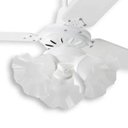 Ver imagem 2 de Ventilador de Teto 3 Lâmpadas Tulipa Loren Sid Branco com Controle Remoto - 127v