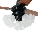 Ver imagem 2 de Ventilador de Teto 3 Lâmpadas Tulipa Loren Sid Preto com Controle Remoto - 127v