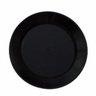 Kit 100 Pratos Plásticos de Refeição Pretos Duros - 1