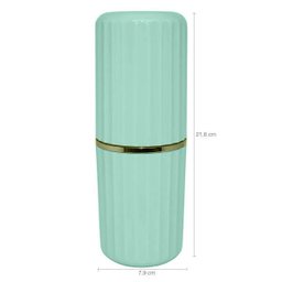 Conjunto 5 Peças Groove De Acessórios De Banheiro Lavabo Ou Verde Menta Fechado - 5