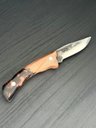 Ver imagem 2 de Faca Fox Sg Inox 420c 3” Cabo Madeira e Resina Artesanal com Bainha