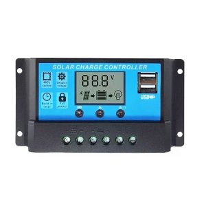 Controlador de Carga 20A 12V/24V Regulador Sistema Solar