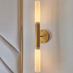 Luminária Arandela Dupla Tubo Acrílico Estilo Caiena - 1