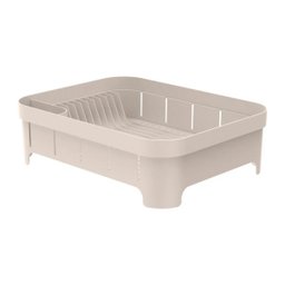 Escorredor de Louça Trium Plástico Vazado Pia Cozinha Pratos Talheres Plástico 40x31x12 Bege ou - 2