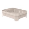 Escorredor de Louça Trium Plástico Vazado Pia Cozinha Pratos Talheres Plástico 40x31x12 Bege ou - 2