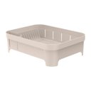 Ver imagem 2 de Escorredor de Louça Trium Plástico Vazado Pia Cozinha Pratos Talheres Plástico 40x31x12 Bege ou