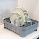Ver imagem 4 de Escorredor de Louça Trium Plástico Vazado Pia Cozinha Pratos Talheres Plástico 40x31x12 Bege ou
