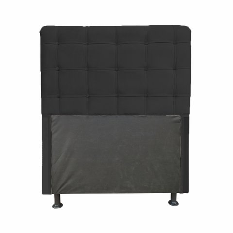Cabeceira Dama 1,40 Cm Para Cama Box Casal Suede Preto