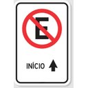 Ver imagem 1 de Placa de Sinalização Proibido Estacionar Início