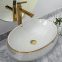 Ver mais imagens de Cuba Cerâmica Banheiro/lavabo Luxo 62x42 Cm