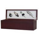 Ver imagem 1 de Porta Vinho com 5 Peças Caixa de Madeira