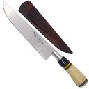 Ver imagem 1 de Faca 7 Polegadas Aço Inox 420 Cabo De Osso Com listras Do RS