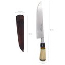 Ver imagem 3 de Faca 7 Polegadas Aço Inox 420 Cabo De Osso Com listras Do RS