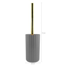 Suporte Com Escova Sanitária Groove Vaso Privada Banheiro Ou Chumbo Fechado - 2 Suporte Com Escova Sanitária Groove Vaso Privada Banheiro Ou Chumbo Fechado - 2