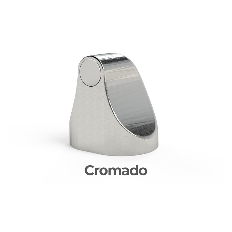 Trava Porta Prendedor Magnético Universal Comfort Door Cromado