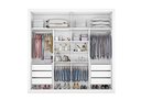 Ver imagem 3 de Guarda Roupa Casal 2 Portas 6 Gavetas Sevilha Branco - Made Marcs