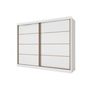 Ver imagem 1 de Guarda Roupa Casal 2 Portas 6 Gavetas Sevilha Branco - Made Marcs