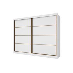 Guarda Roupa Casal 2 Portas 6 Gavetas Sevilha Branco - Made Marcs - 1