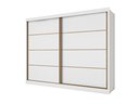 Ver imagem 1 de Guarda Roupa Casal 2 Portas 6 Gavetas Sevilha Branco - Made Marcs