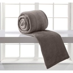 Manta Solteiro Microfibra Home Design Chumbo - Corttex - 1