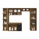 Ver imagem 4 de Armário de Cozinha Suspenso 5 Peças Luisa Boreal/preto - M. Arapongas Boreal/preto Fosco