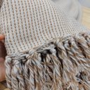 Ver imagem 5 de Manta de Sofá Algodão Grande Tressé Caramelo 1,80 X 2,50