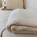 Ver imagem 6 de Manta de Sofá Algodão Grande Tressé Caramelo 1,80 X 2,50