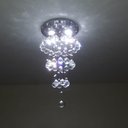 Ver imagem 2 de Lustre com Legítimos Cristais k9 ,Para Sala de Jantar/Estar Base de Inox Espelhado com 80cm de Altur